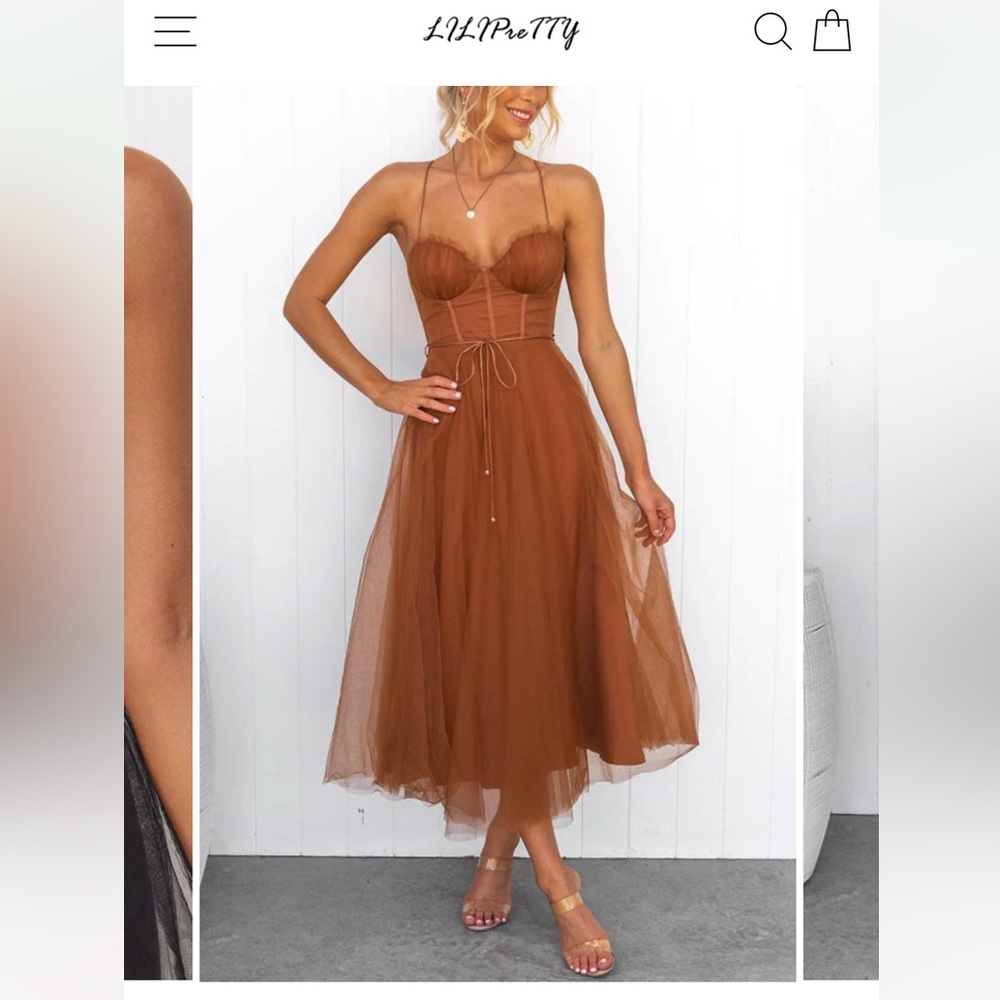 Lilipretty Modern-day Princess Chiffon Suspenders Party Maxi